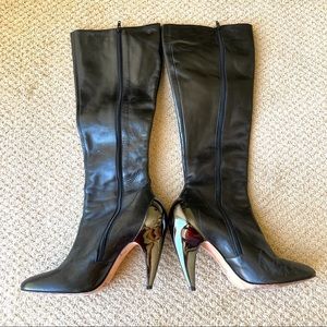 Sz 7 Report Signature black heeled boot